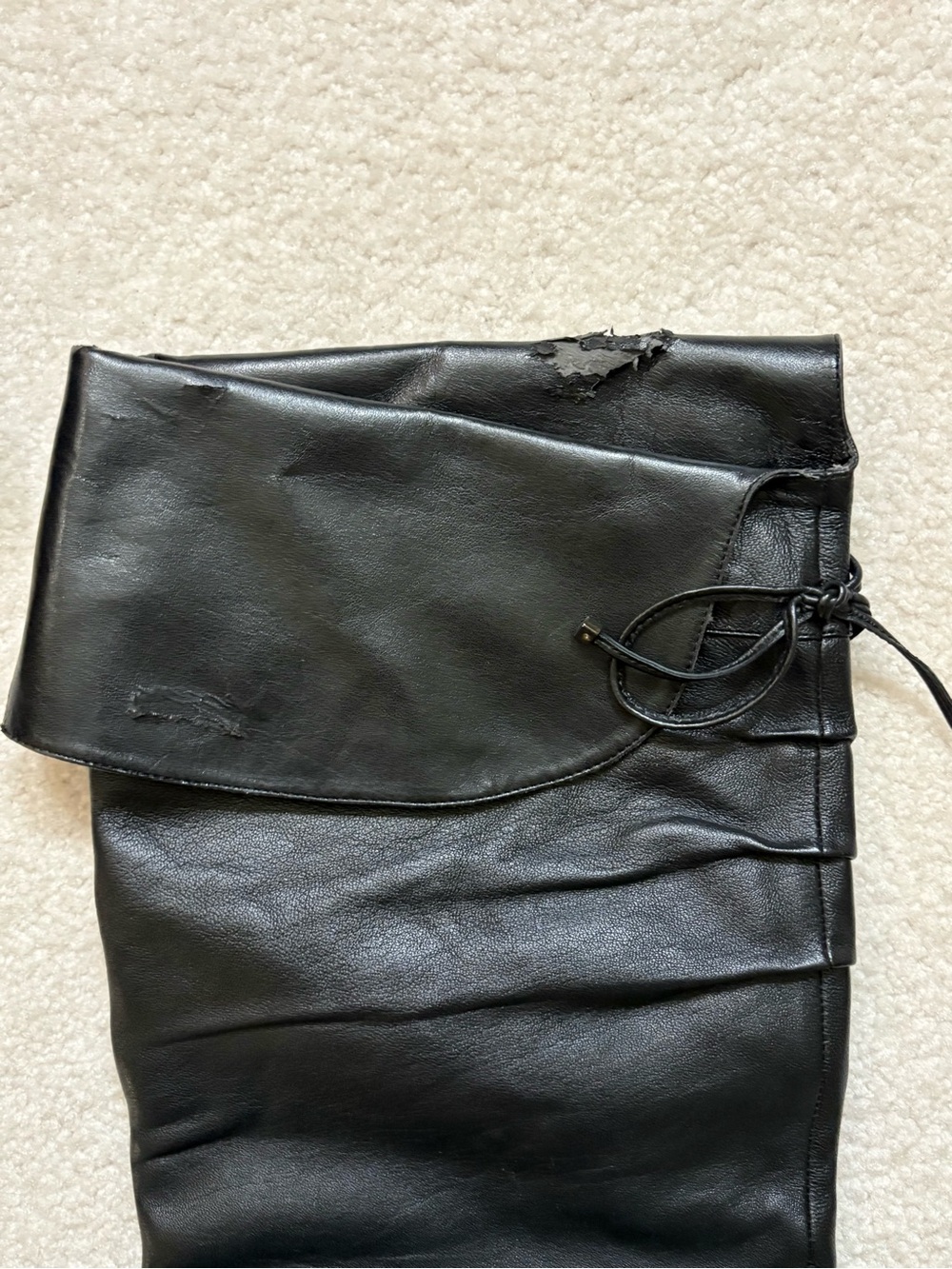 GUESS GENUINE LEATHER
BLACK BOOTS OVER THE KNEE HEELS SIZE 11 Y2K - Picture 15 of 16